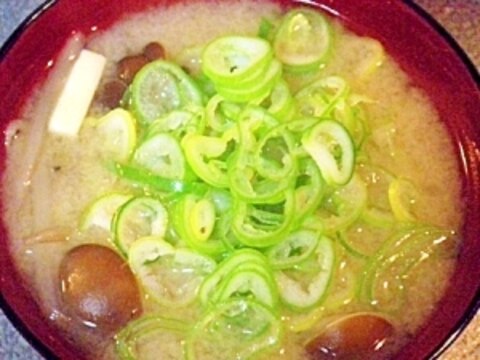 高野豆腐とモヤシとしめじのお味噌汁